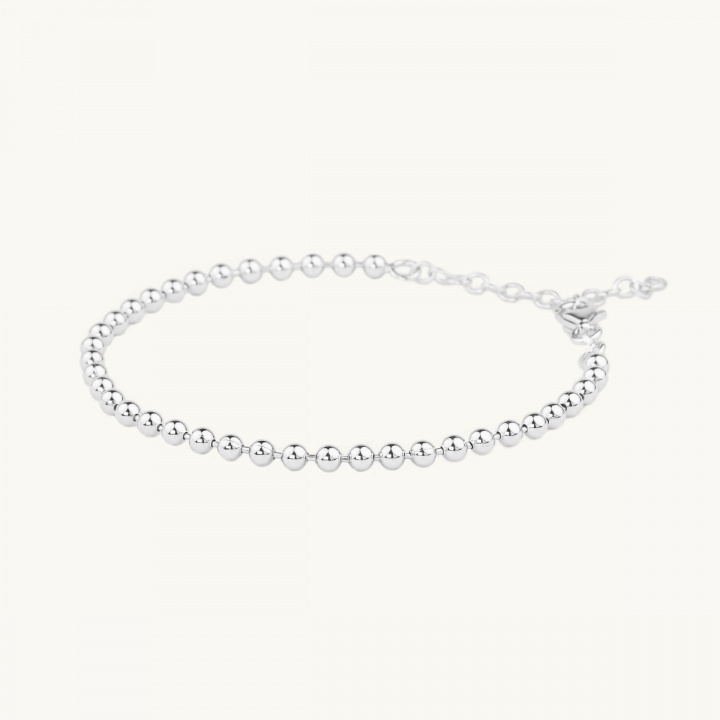 Bracelet with globes in sterling silver