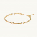 Globe bracelet in gold plated brass