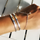 PPG bracelet with silver sterling bangles