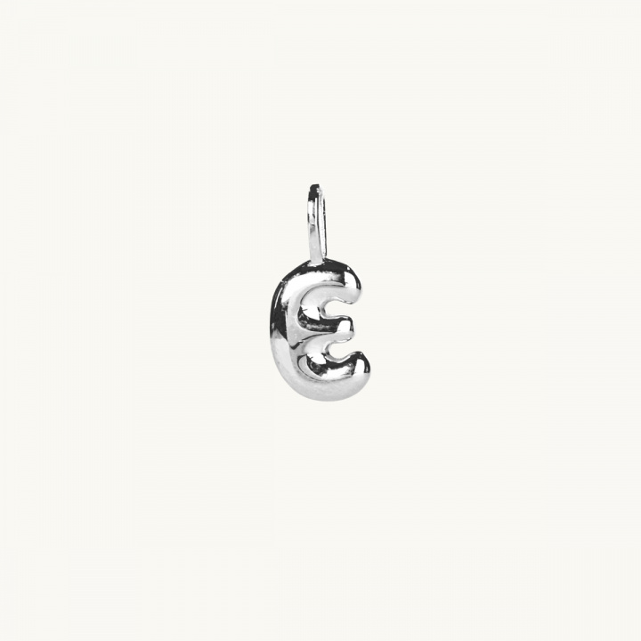 a letter pendant in sterling silver