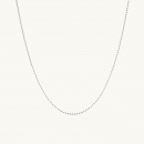 Necklace chain globe silver thin