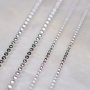 Necklace chain in silver with globes