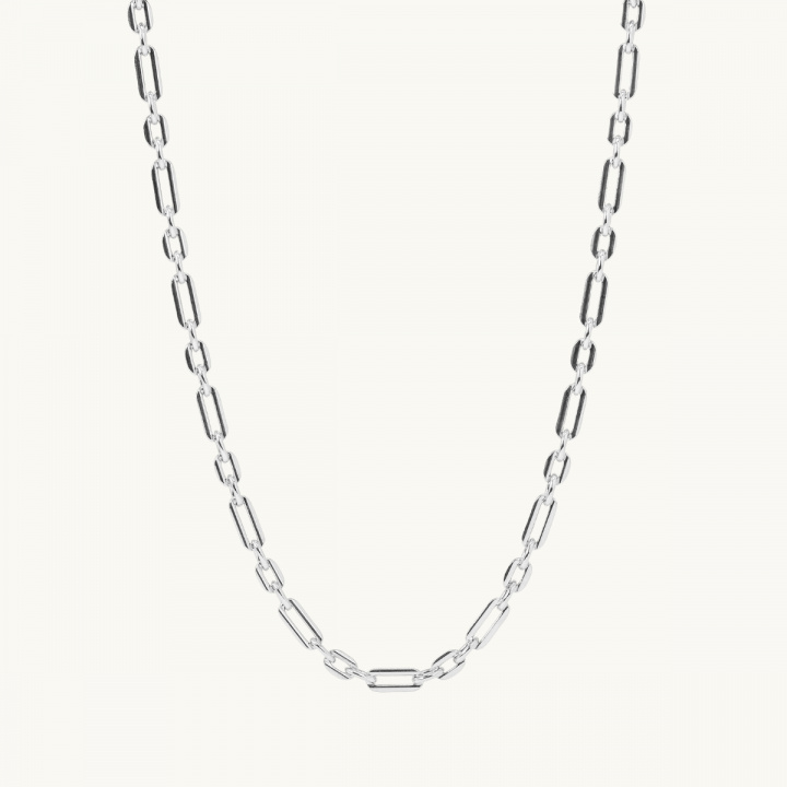 Chunky necklace chain i silver