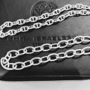Anchor and chunky link chain in silver