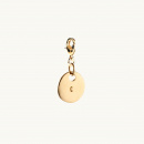LETTER COIN CHARM GOLD