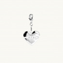 Name Heart Charm in silver