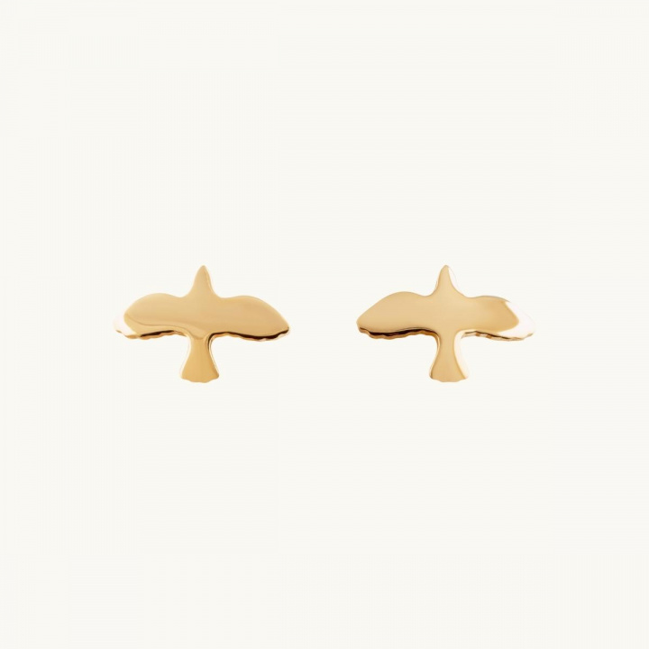 Dove earrings in 18K gold