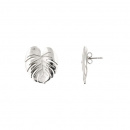 Palm leaf earrings in sterling silver