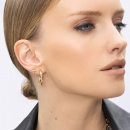 Combination dew earrings and cross pin earrings