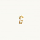 Mini earrings link in 18K gold plated brass