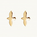 Dove earrings in 18K gold plated brass