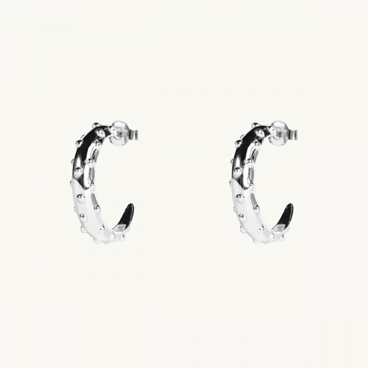 Earrings in sterling silver with globes