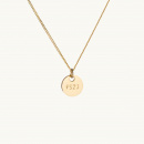 Necklace in gold with a coin ps23