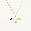 GOLDEN SMALL DOVE NECKLACE - 40 CM