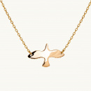 Golden dove necklace chain in wings