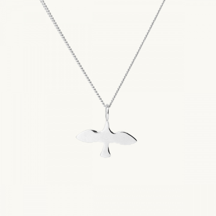 Pendant mini dove in silver, necklace
