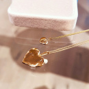 ORGANIC HEART NECKLACE GOLD