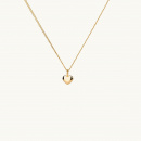 A heart necklace in gold