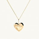 NAME HEART NECKLACE ORGANIC GOLD