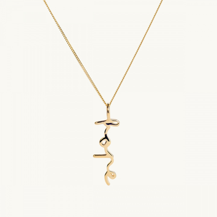 A hope necklace in gold