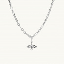 organic dove on a chunky chain in sterling silver