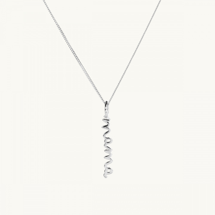 a necklace with the word 