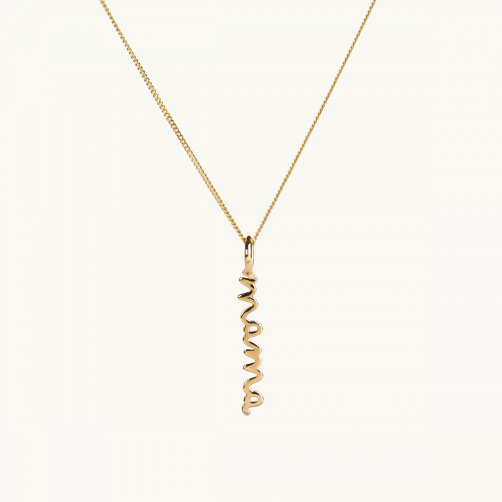 mama necklace in gold