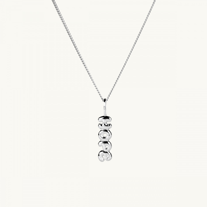 Hope necklace in sterling silver with bolder letters
