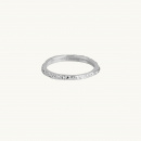 Thin band ring in sterling silver