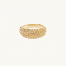 Dew ring in gold plated brass