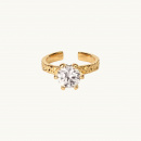 Princess ring open in gold
