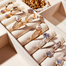 Princess rings in jewelry box