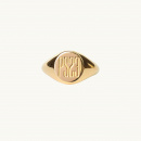 PS23 signet ring in gold